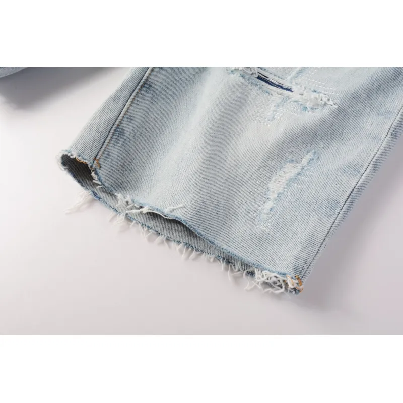 EM Sneakers Purple Brand Denim Shorts 5088