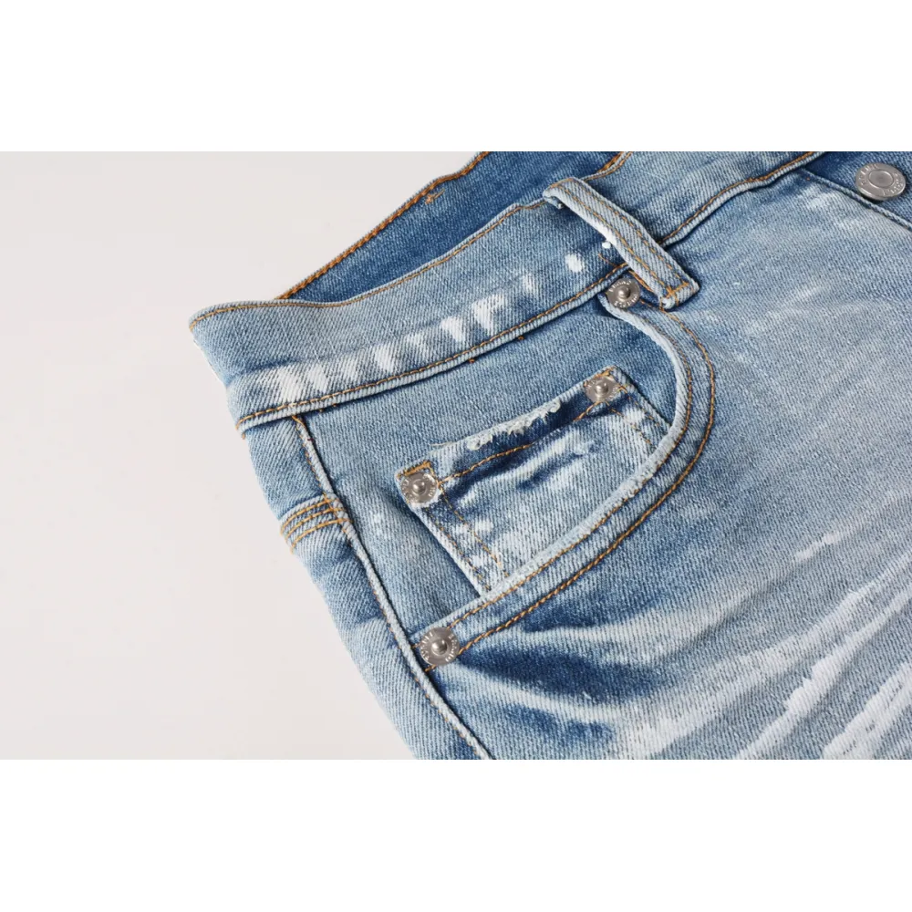 EM Sneakers Purple Brand Denim Shorts 5091