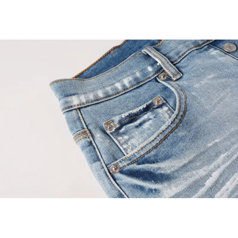EM Sneakers Purple Brand Denim Shorts 5091