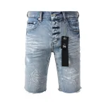 EM Sneakers Purple Brand Denim Shorts 5091