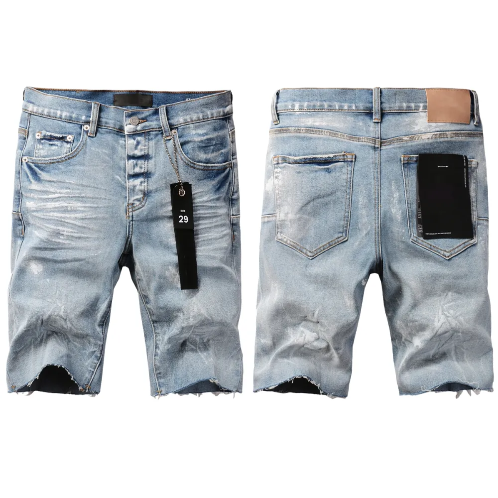 EM Sneakers Purple Brand Denim Shorts 5091