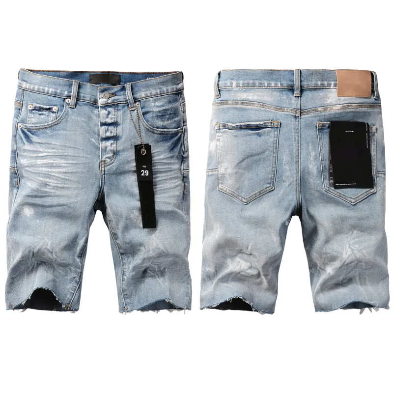 EM Sneakers Purple Brand Denim Shorts 5091
