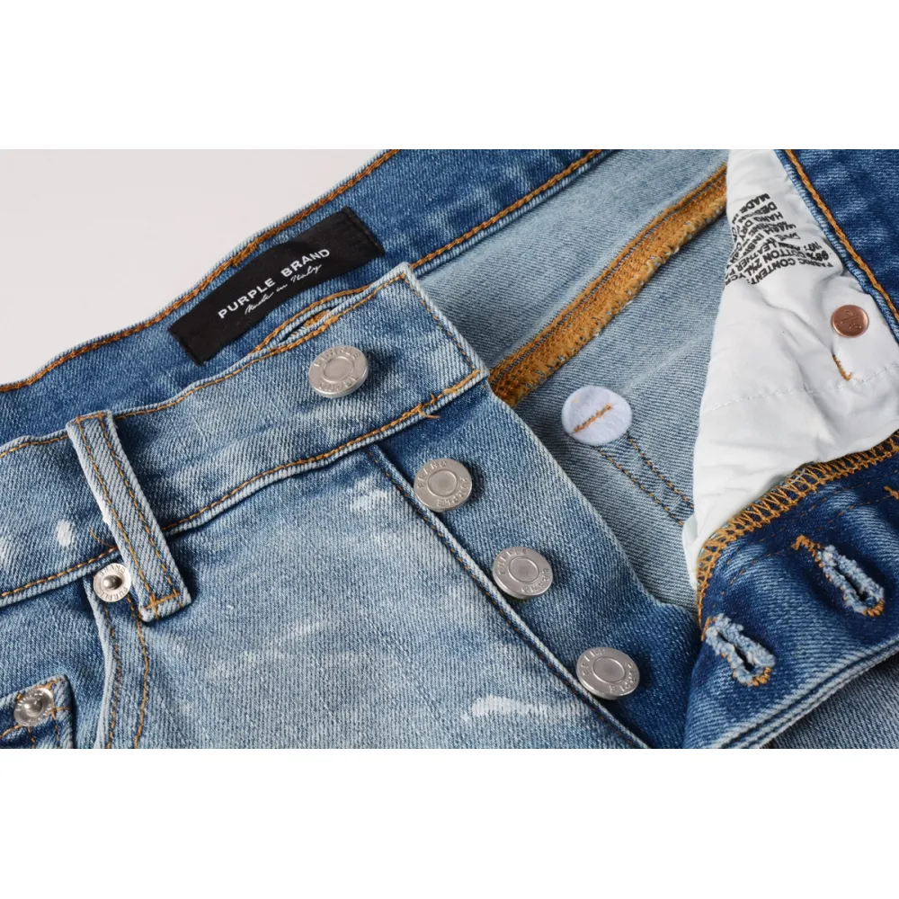 EM Sneakers Purple Brand Denim Shorts 5091