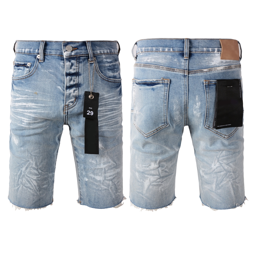 EM Sneakers Purple Brand Denim Shorts 5091