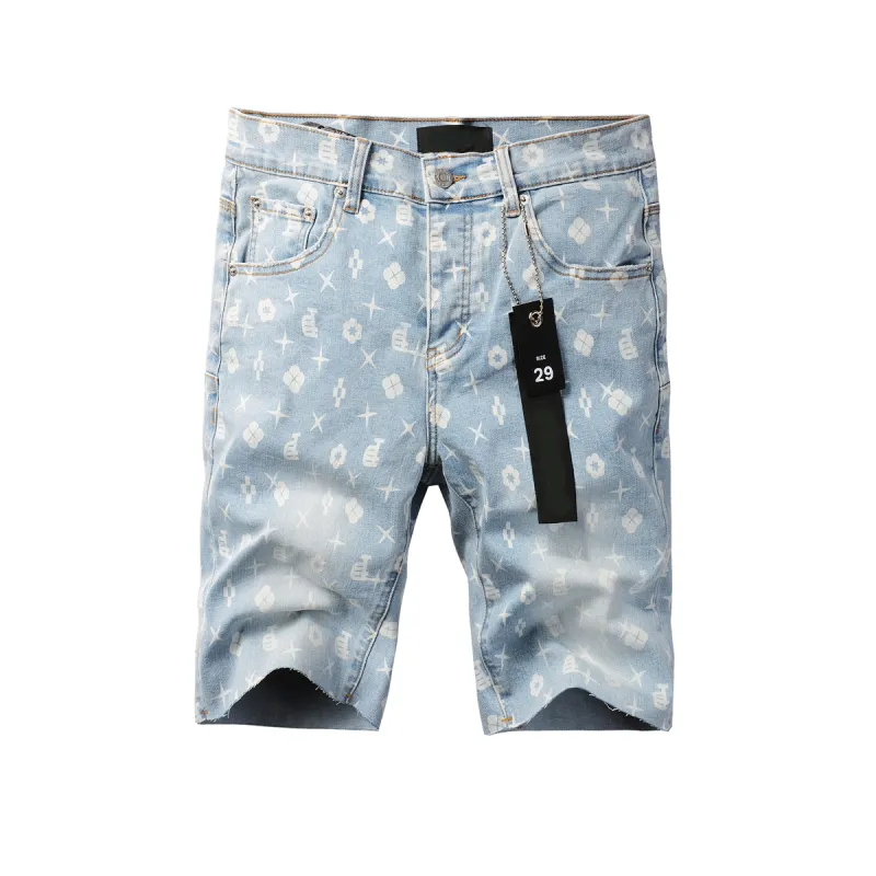 EM Sneakers Purple Brand Denim Shorts 8439
