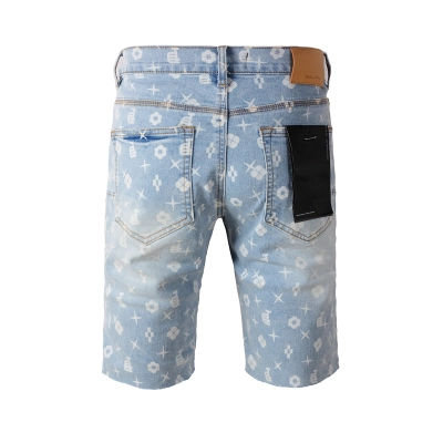 EM Sneakers Purple Brand Denim Shorts 8439 02