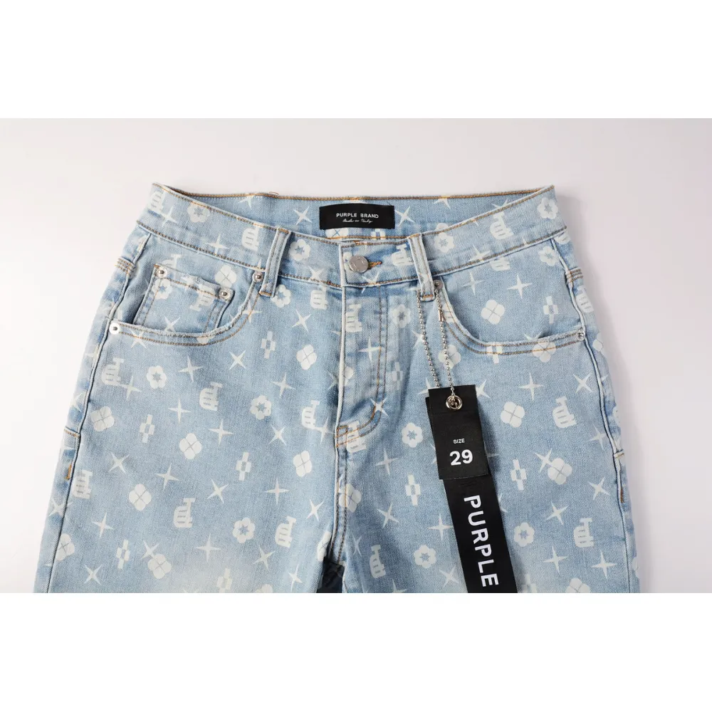 EM Sneakers Purple Brand Denim Shorts 8439