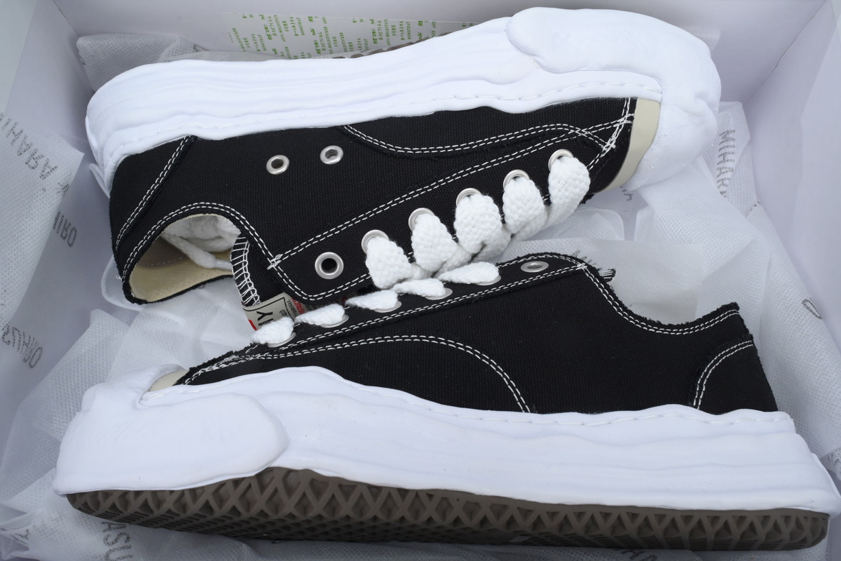 EM Sneakers Mihara Yasuhiro Peterson OG Sole Canvas Low Black NO.777