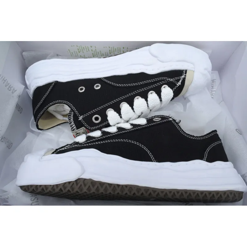 EM Sneakers Mihara Yasuhiro Peterson OG Sole Canvas Low Black NO.777