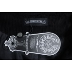 EM Sneakers Chrome Hearts Catwalk Embroidered Lips Patchwork Leather Baseball Jacket