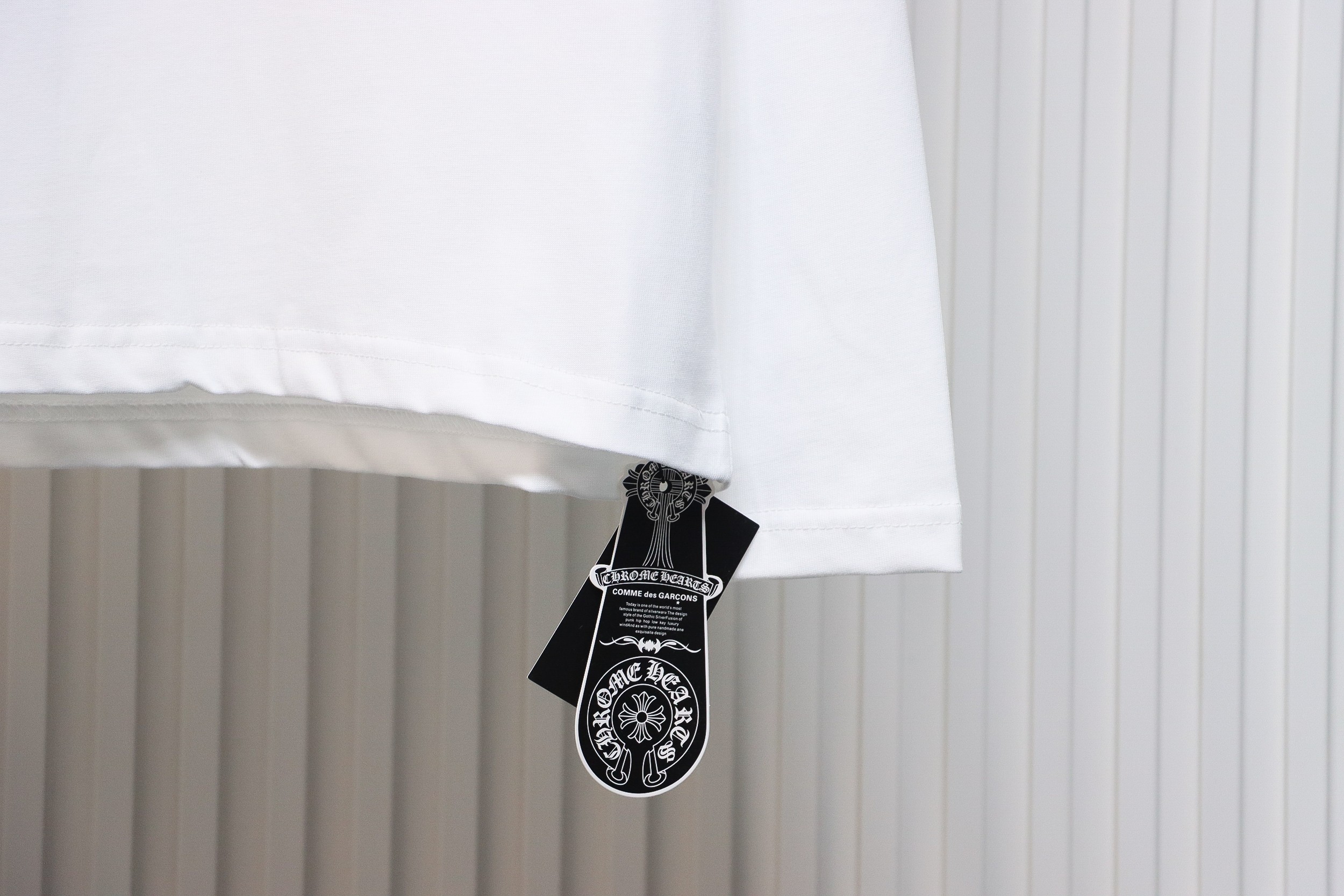 EM Sneakers Chrome Hearts Heavy Industry High Temperature Hot Diamond Long Sleeve 24SS White