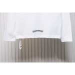 EM Sneakers Chrome Hearts Heavy Industry High Temperature Hot Diamond Long Sleeve 24SS White