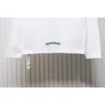 EM Sneakers Chrome Hearts Heavy Industry High Temperature Hot Diamond Long Sleeve 24SS White