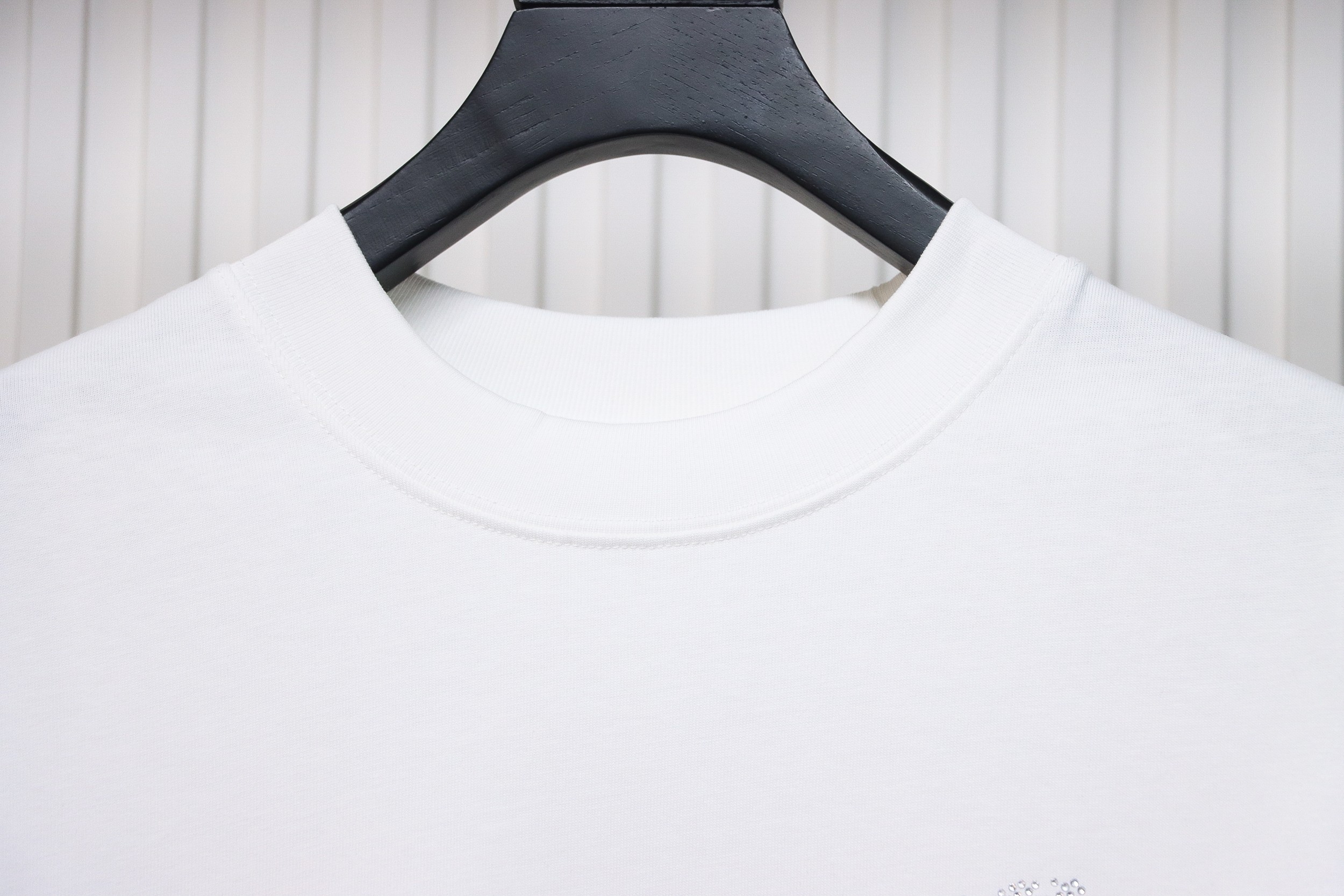 EM Sneakers Chrome Hearts Heavy Industry High Temperature Hot Diamond Long Sleeve 24SS White