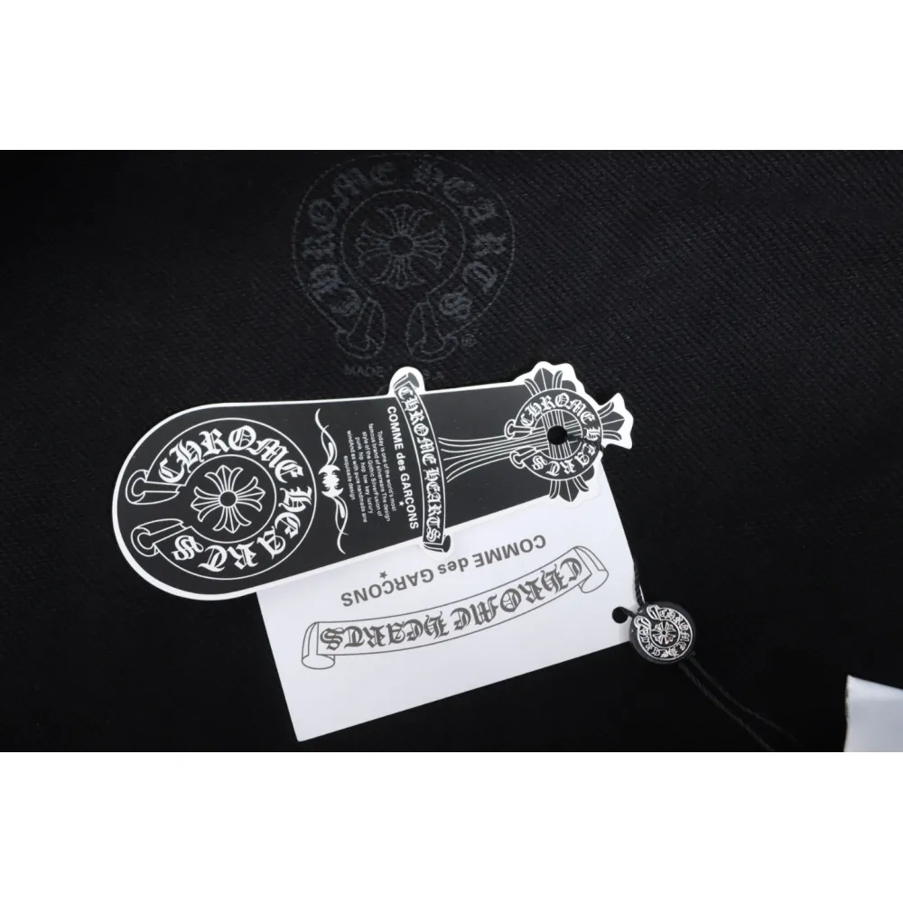 EM Sneakers Chrome Hearts Cross Flower Arm Zipper Hoodie 24SS Black