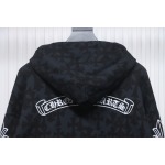 EM Sneakers Chrome Hearts Cross Flower Arm Zipper Hoodie 24SS Black