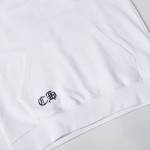EM Sneakers Chrome Hearts Cross Sanskrit Colorful Letters Embroidery Print Hoodie Black & White