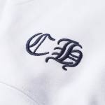 EM Sneakers Chrome Hearts Cross Sanskrit Colorful Letters Embroidery Print Hoodie Black & White