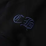 EM Sneakers Chrome Hearts Cross Sanskrit Colorful Letters Embroidery Print Hoodie Black & White