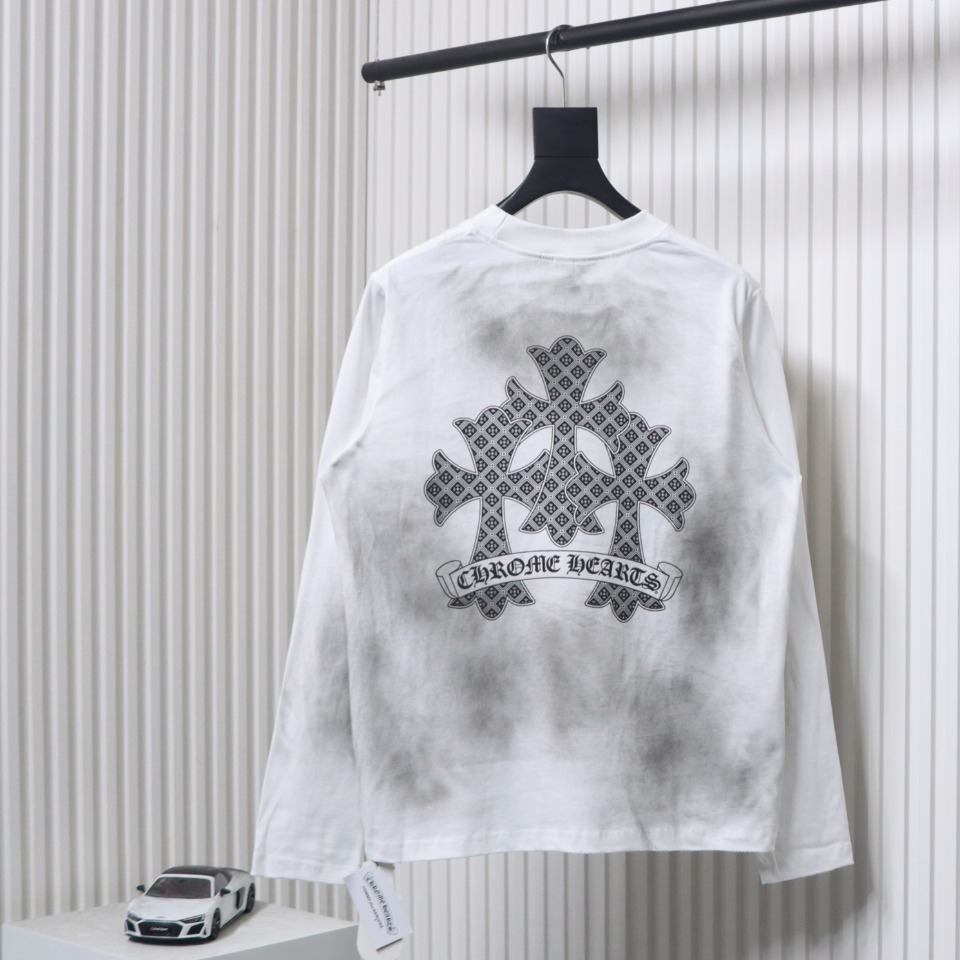 EM Sneakers Chrome Hearts Graffiti Long Sleeves White
