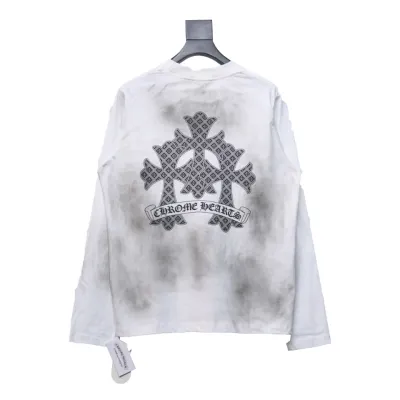 EM Sneakers Chrome Hearts Graffiti Long Sleeves White 02