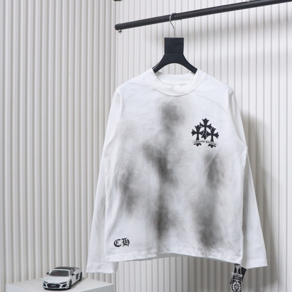 EM Sneakers Chrome Hearts Graffiti Long Sleeves White