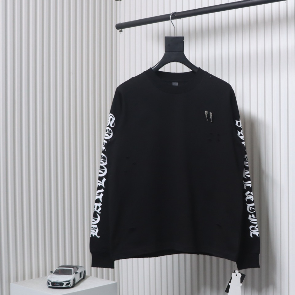 EM Sneakers Chrome Hearts Hardware Accessories Long Sleeve Black