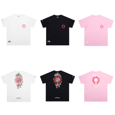EM Sneakers Chrome Hearts-k6002 White & Black & Pink 01