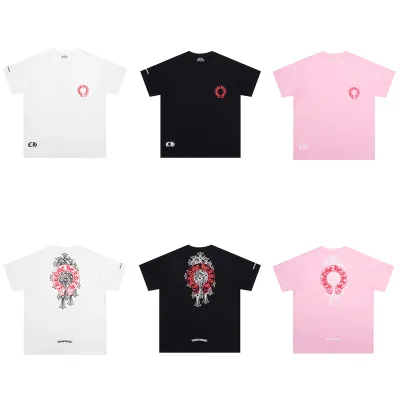 EM Sneakers Chrome Hearts-k6002 White & Black & Pink 01