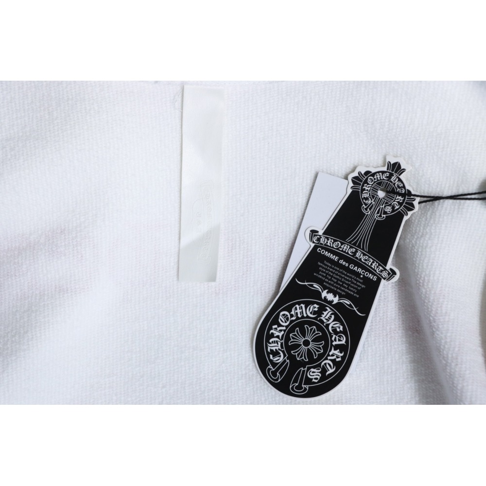 EM Sneakers Chrome Hearts Limited Edition Sanskrit Red Tongue Cross Printed Hoodie White