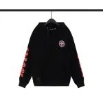 EM Sneakers Chrome Hearts Made In Hollywood Plus Cross Zip Up Hoodie Black & White