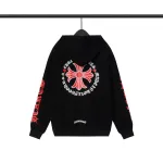 EM Sneakers Chrome Hearts Made In Hollywood Plus Cross Zip Up Hoodie Black & White