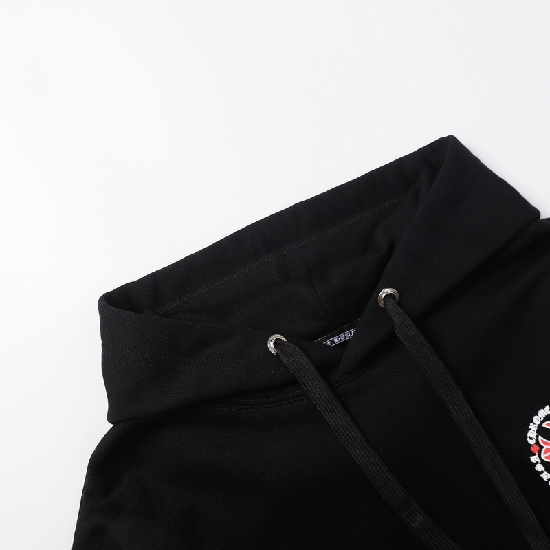 EM Sneakers Chrome Hearts Made In Hollywood Plus Cross Zip Up Hoodie Black & White