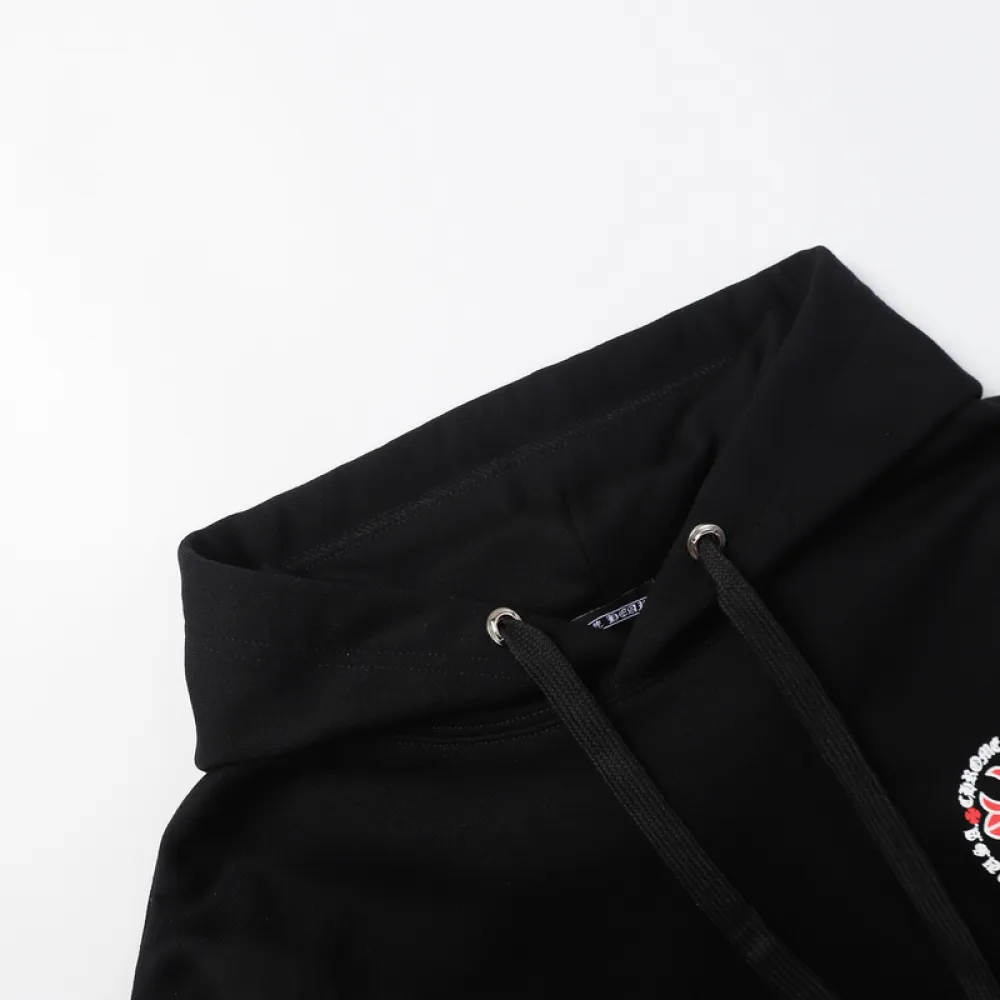 EM Sneakers Chrome Hearts Made In Hollywood Plus Cross Zip Up Hoodie Black & White