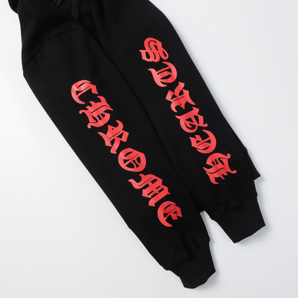 EM Sneakers Chrome Hearts Made In Hollywood Plus Cross Zip Up Hoodie Black & White