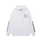 EM Sneakers Chrome Hearts X Matty Boy Horseshoe Pullover Hoodie Black & White