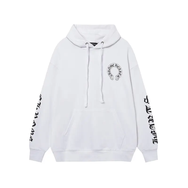 EM Sneakers Chrome Hearts X Matty Boy Horseshoe Pullover Hoodie Black & White