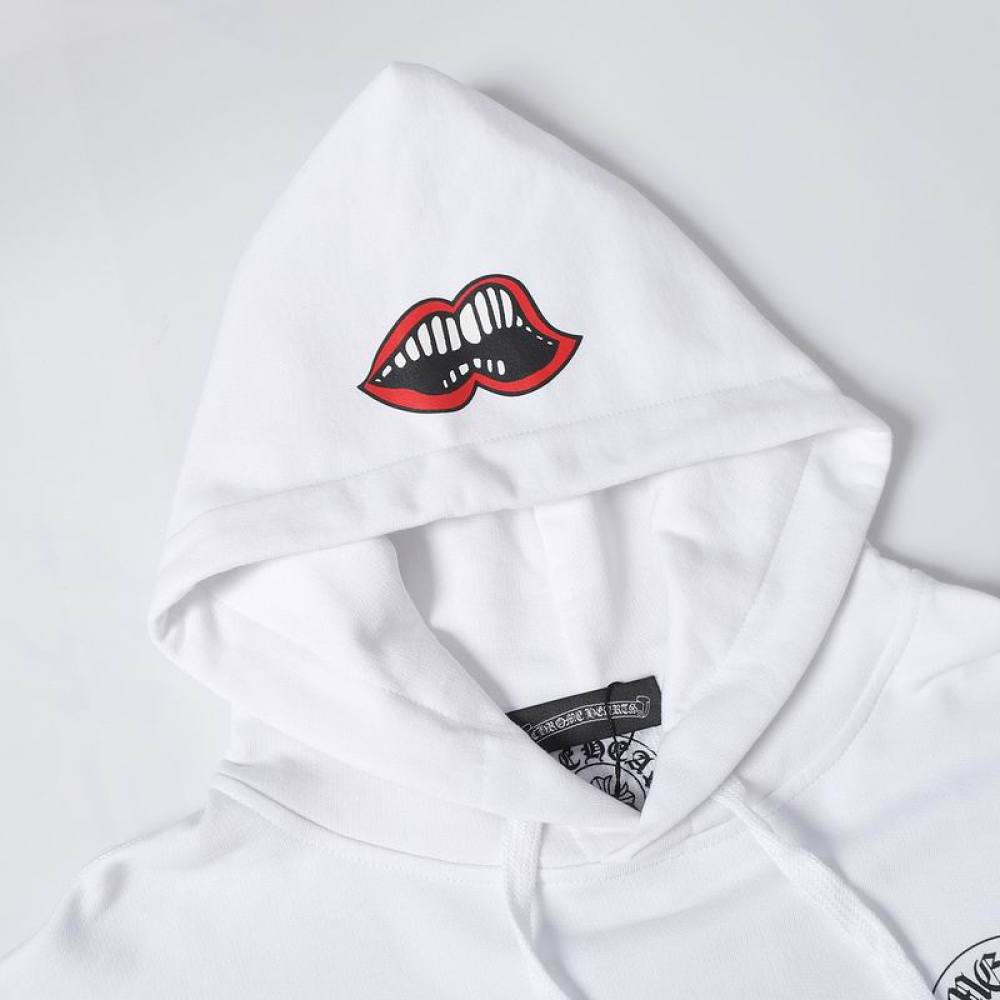 EM Sneakers Chrome Hearts X Matty Boy Horseshoe Pullover Hoodie Black & White