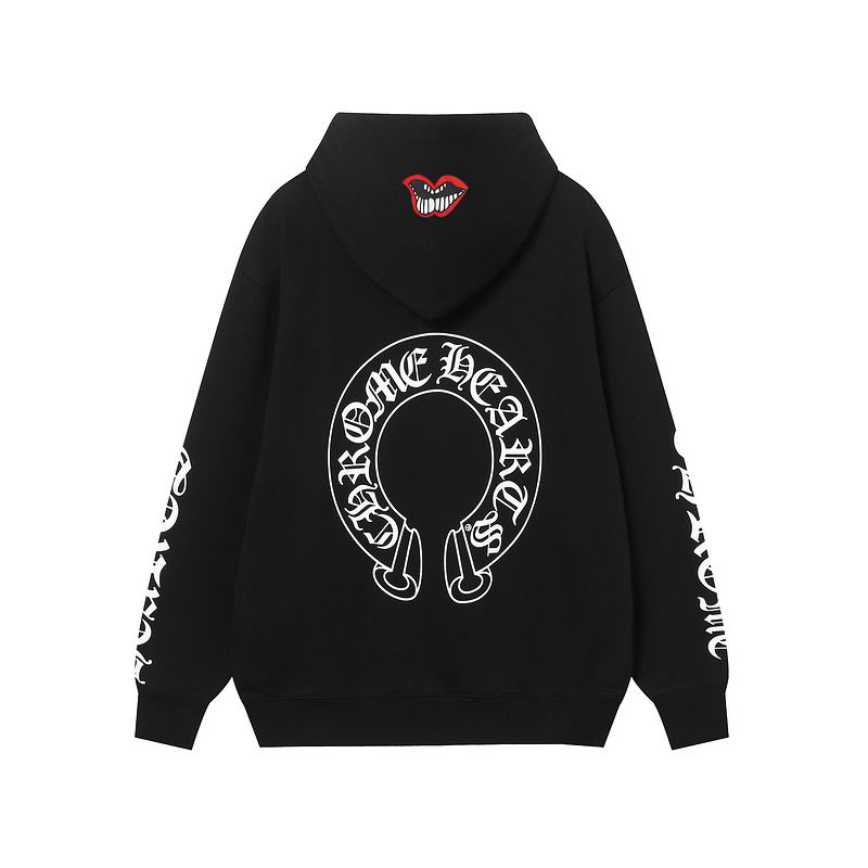 EM Sneakers Chrome Hearts X Matty Boy Horseshoe Pullover Hoodie Black & White