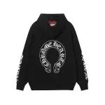 EM Sneakers Chrome Hearts X Matty Boy Horseshoe Pullover Hoodie Black & White