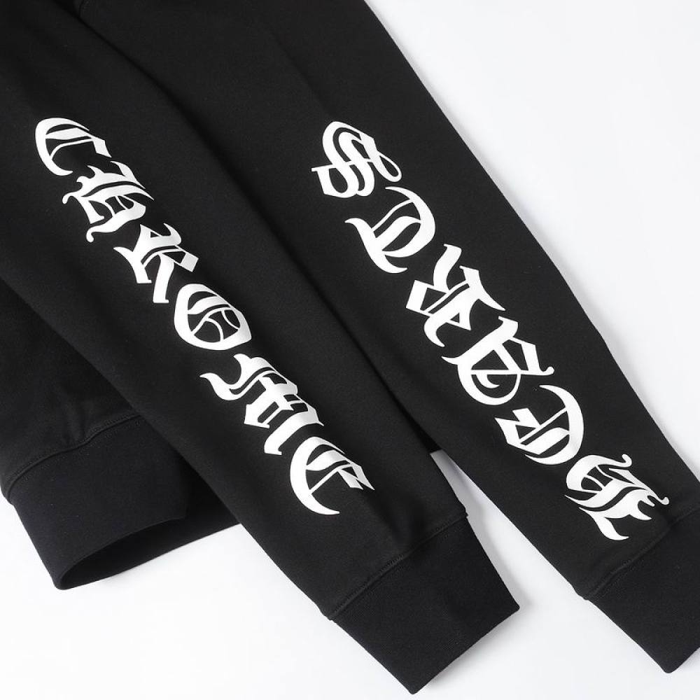 EM Sneakers Chrome Hearts X Matty Boy Horseshoe Pullover Hoodie Black & White
