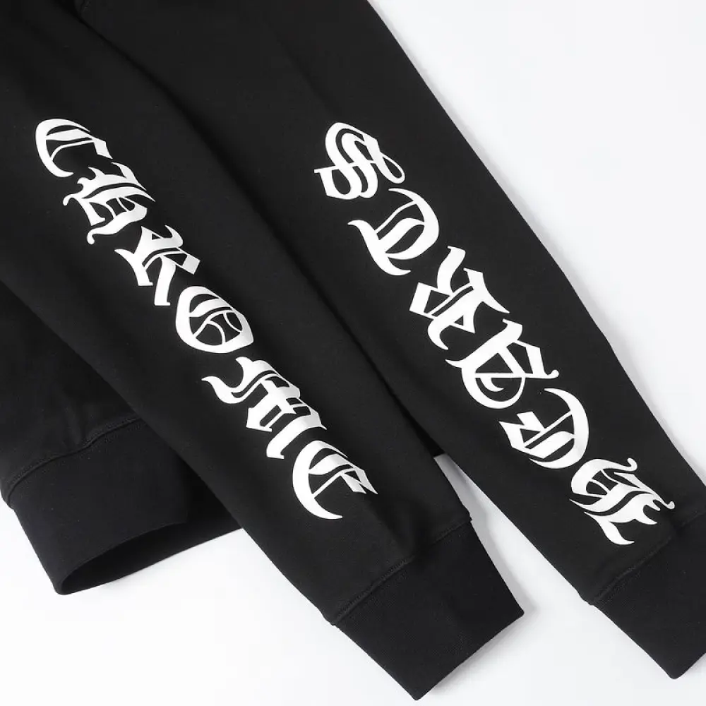 EM Sneakers Chrome Hearts X Matty Boy Horseshoe Pullover Hoodie Black & White