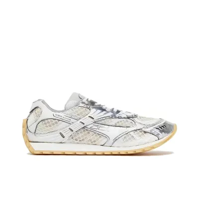 EM Sneakers Bottega Veneta Orbit Silver White 02