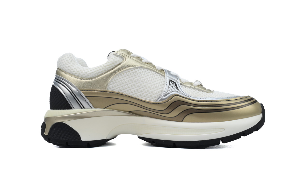 EM Sneakers Chanel Low Top Trainer Khaki