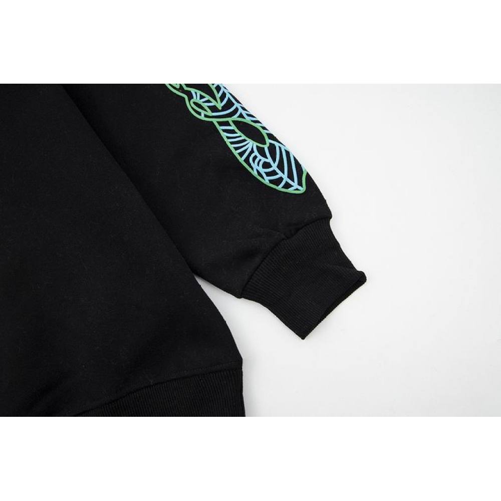 EM Sneakers  Sp5der Classic Hip Hop Logo Print Hoodie