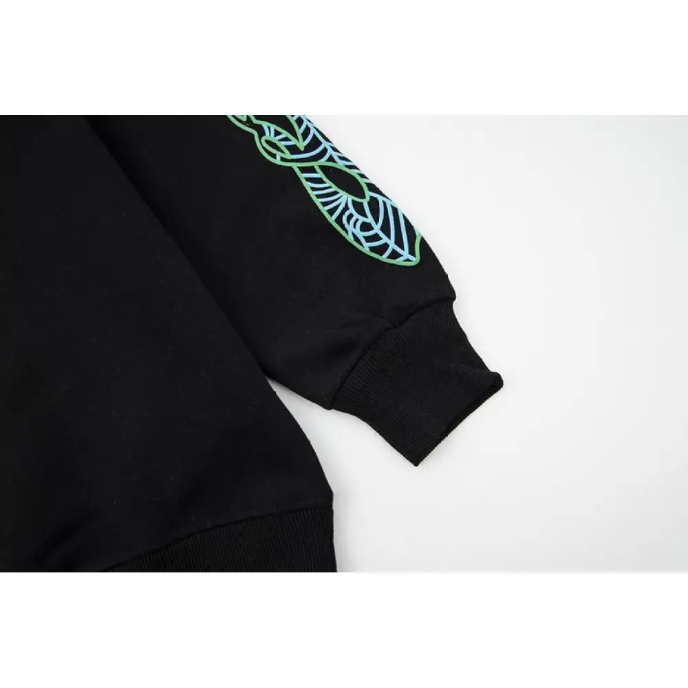 EM Sneakers  Sp5der Classic Hip Hop Logo Print Hoodie