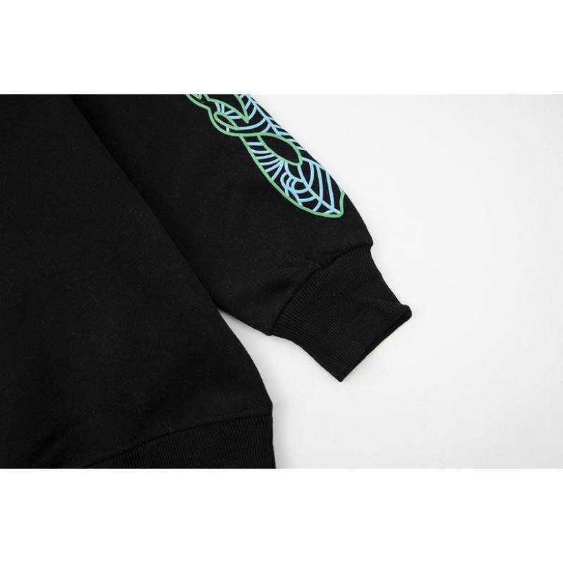 EM Sneakers  Sp5der Classic Hip Hop Logo Print Hoodie