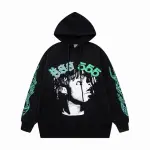 EM Sneakers  Sp5der Classic Hip Hop Logo Print Hoodie