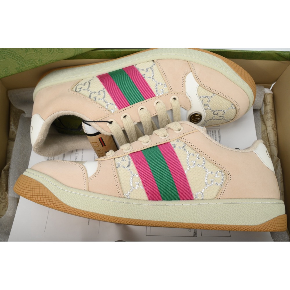 EM Sneakers Gucci Screener Cream Leather