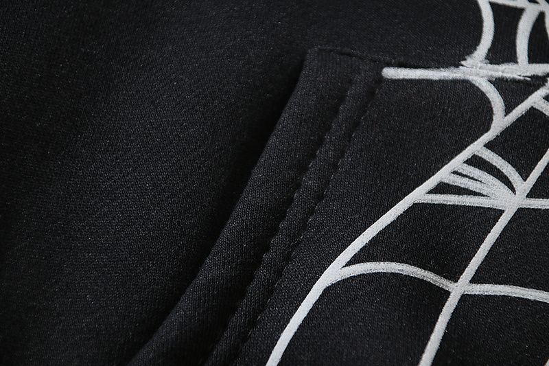 EM Sneakers Sp5der  I Heart SP5 Souvenir Hoodie Black